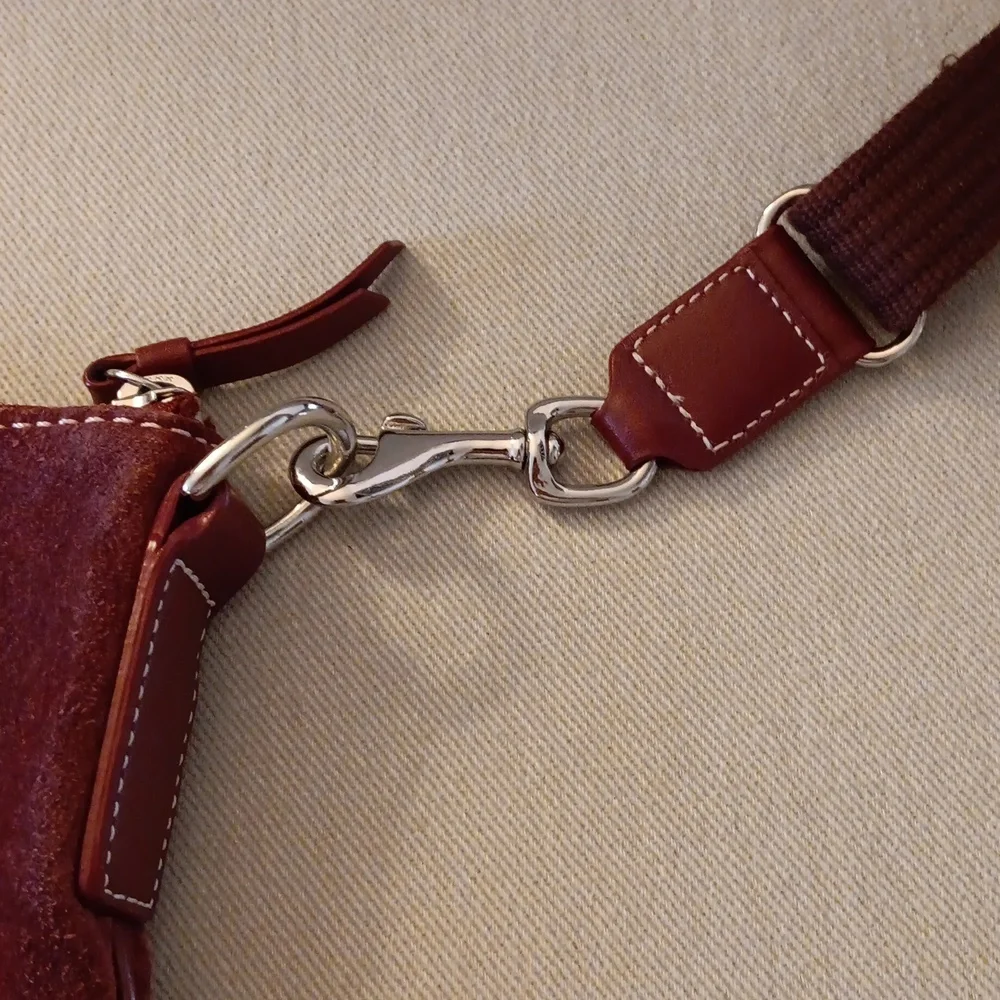 Coach Suede Crossbody Bag - Picture 5 of 6